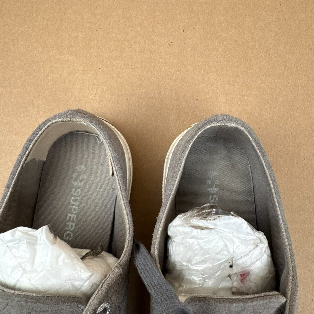 Superga 2750 Gray Python Snake Print Leather Snea… - image 4